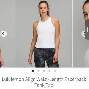 lululemon Align Waist-Length Racerback Tank Top